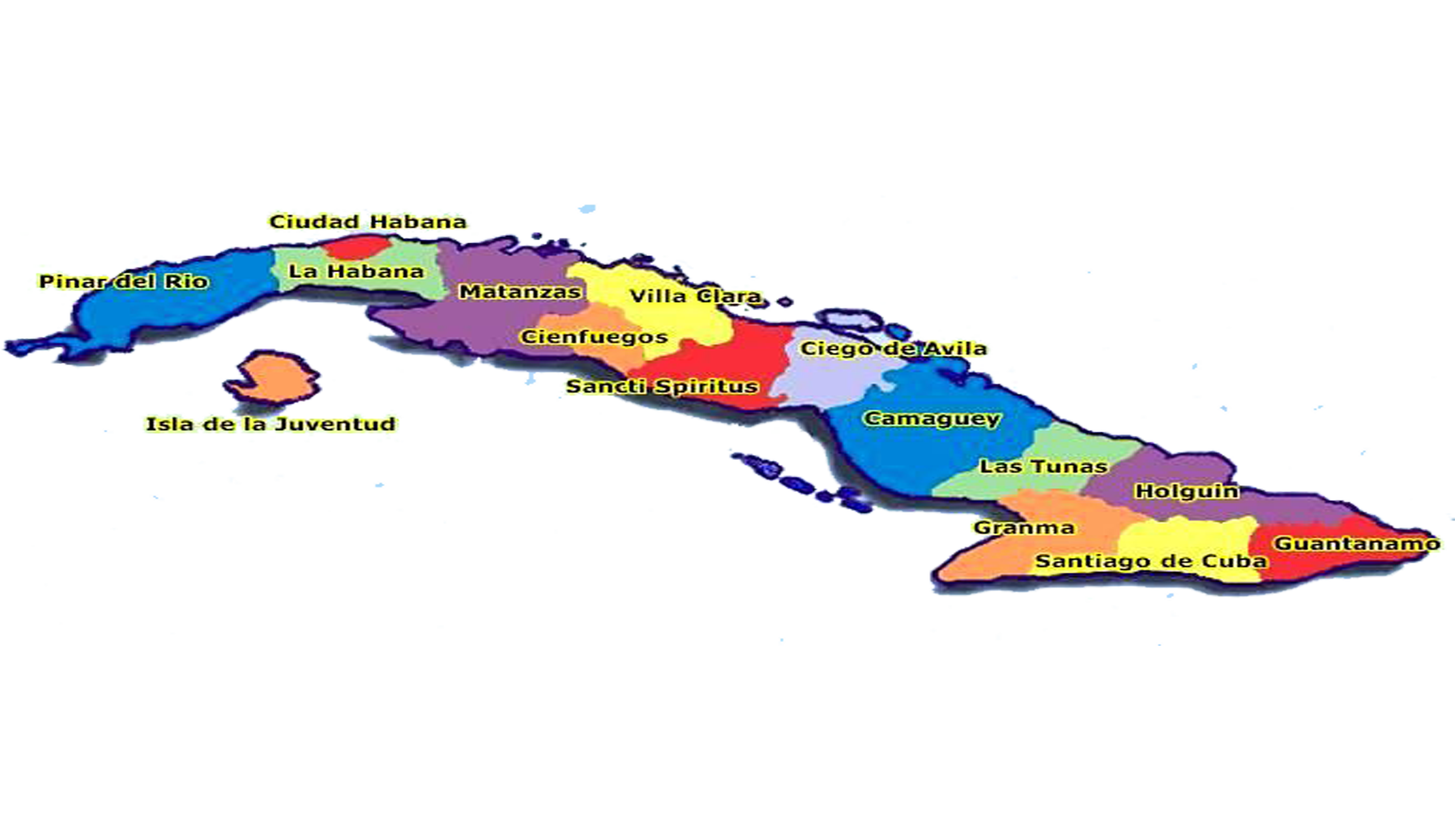 Map of Cuba